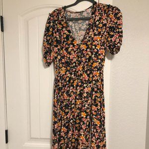 Zara Floral Midi Dress